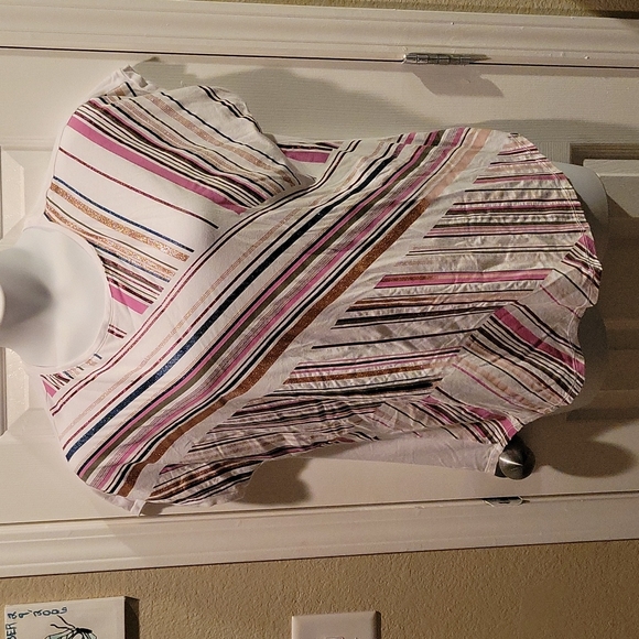 Apt 9 Stripes Blouse Size XL - Picture 1 of 6